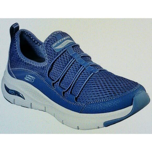 SKECHERS Women's Navy Arch Fit "LUCKY THOUGHTS" #149056 Slip On Size 11 - Picture 7 of 12